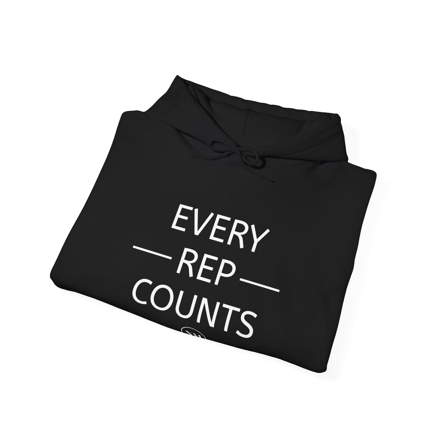 Every Rep Counts Hoodie: Non Labelled Man Performance Sweatshirt