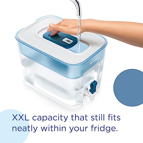 BRITA Flow XXL Water Filter Tank (8.2 Litre ) with 1x MAXTRA PRO All-in-1 cartridge - fridge-fitting dispenser for families and offices - now in sustainable Smart Box packaging