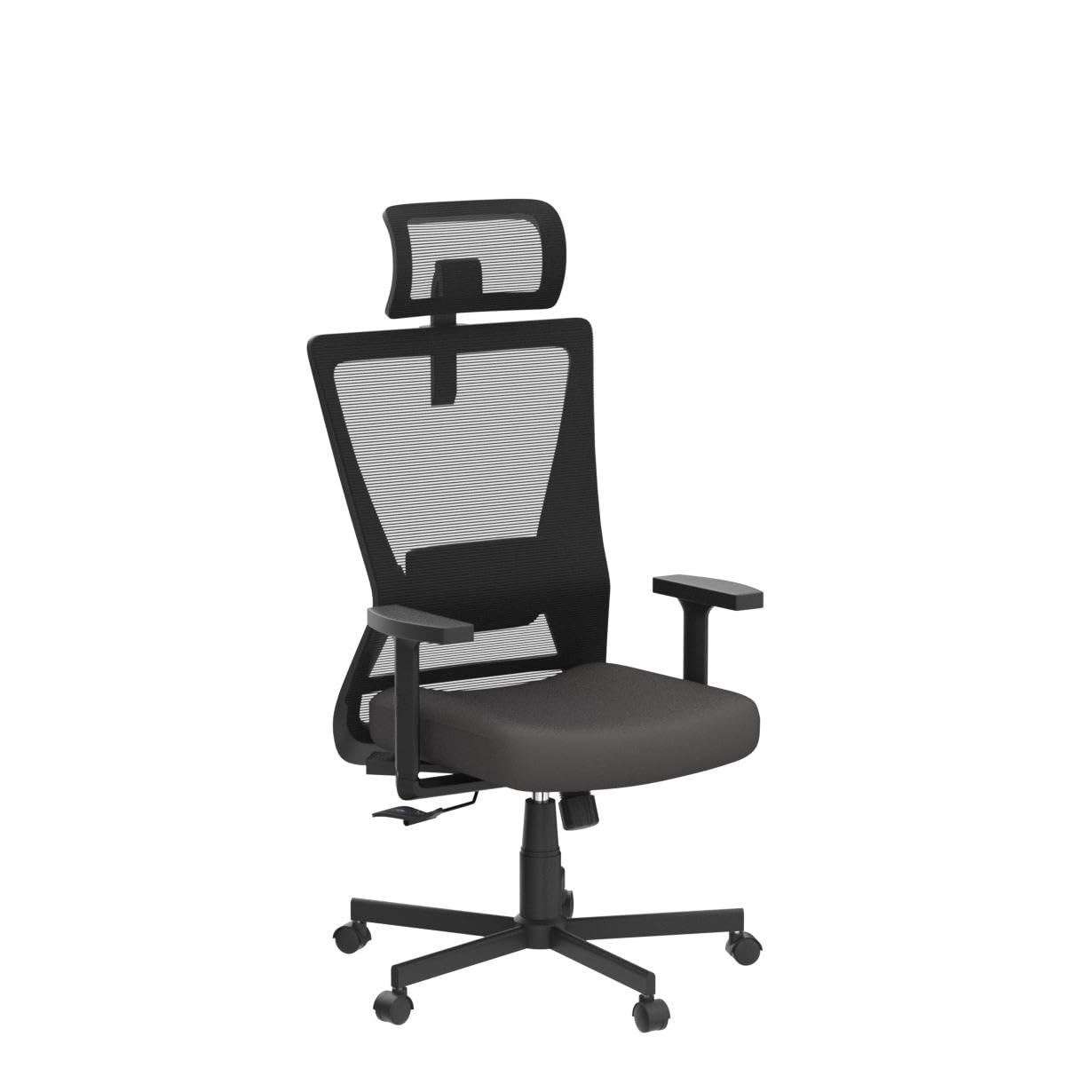 Dripex Office Chair, Ergonomic office Chair,High Back Home Office Desk Chair Computer Chair,Adjustable Headrest and Lumbar Support & 2D Armrest,90°-135°Tilt Angle,Swivel Mesh Task Chair-Black